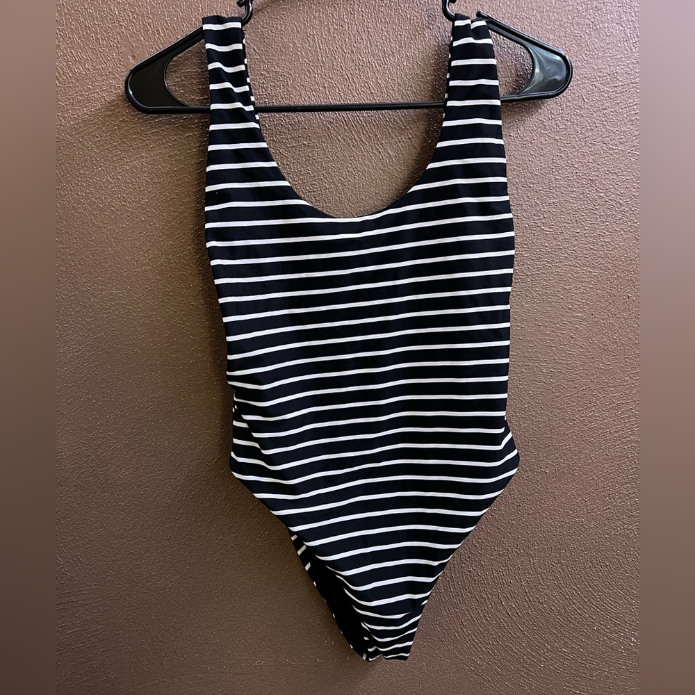 Aerie low back high leg one piece swimsuit